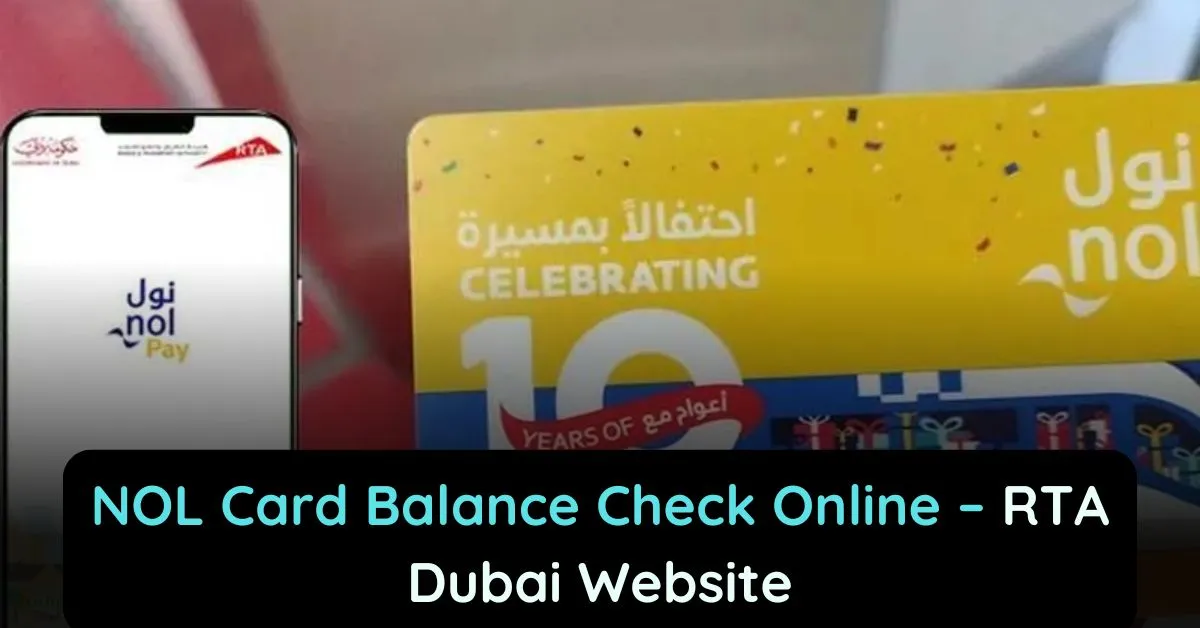 NOL Card Balance Check Online 2025 - RTA Dubai Website